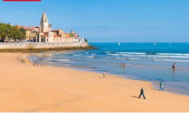 La Corte Luxury Arena, Con Terraza A 15 Mtr De La Playa Gijón Exterior foto